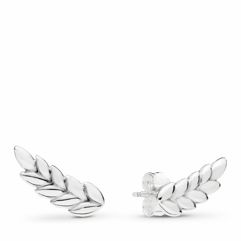 Pandora Curved Grains Stud Earrings Silver Egypt SZ1904278